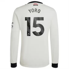 Manchester United Yoro 15 Tredjetrøje 2024-25 Langærmet Fodboldsæt