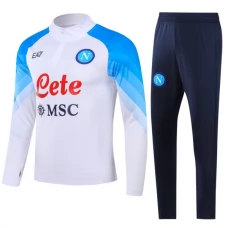 Napoli Træningssæt Børn 2023-24 - 1-4 Zip Hvid