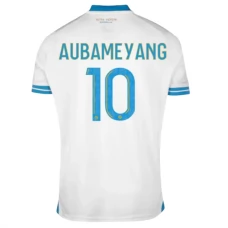 Olympique de Marseille Aubameyang 10 Hjemmebanetrøje 2023-24 Fodboldsæt
