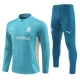 Olympique de Marseille Børn Træningssæt 2024-25 - 1-4 Zip Blå