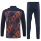 Olympique de Marseille Børn Træningssæt 2024-25 - 1-4 Zip Blå Orange