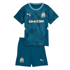 Olympique de Marseille Børn Udebanetrøje 2024-25 Fodboldsæt