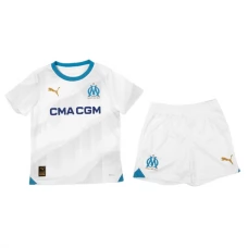 Olympique de Marseille Fodboldsæt Børn 2023-24 Hjemmebanetrøje