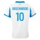 Olympique de Marseille Greenwood 10 Hjemmebanetrøje 2025-26 Fodboldsæt