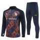 Olympique de Marseille Træningssæt 2024-25 - 1-4 Zip Blå Orange