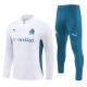 Olympique de Marseille Træningssæt 2024-25 - 1-4 Zip Hvid