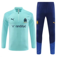 Olympique de Marseille Træningssæt Børn 2023-24 - 1-4 Zip Blå