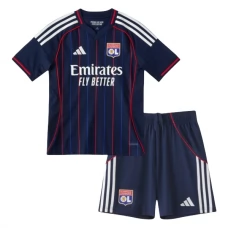 Olympique Lyonnais Børn Udebanetrøje 2025-26 Fodboldsæt