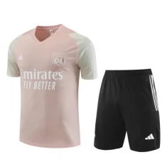 Olympique Lyonnais Træningstrøje Sæt Børn 2023-24 - Shorts Pink Sort