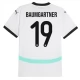 Østrig EM 2024 Baumgartner 19 Udebanetrøje Fodboldsæt