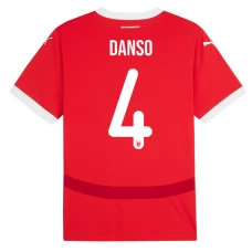 Østrig EM 2024 Danso 4 Hjemmebanetrøje Fodboldsæt