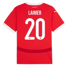 Østrig EM 2024 Laimer 20 Hjemmebanetrøje Fodboldsæt