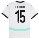 Østrig EM 2024 Lienhart 15 Udebanetrøje Fodboldsæt