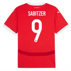 Østrig EM 2024 Sabitzer 9 Hjemmebanetrøje Fodboldsæt