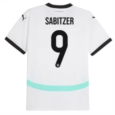 Østrig EM 2024 Sabitzer 9 Udebanetrøje Fodboldsæt