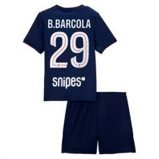 Paris Saint Germain Børn B.Barcola 29 Hjemmebanetrøje 2025-26 Fodboldsæt