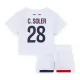 Paris Saint Germain Børn C.Soler 28 Udebanetrøje 2024-25 Fodboldsæt