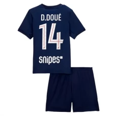 Paris Saint Germain Børn D.Doue 14 Hjemmebanetrøje 2025-26 Fodboldsæt