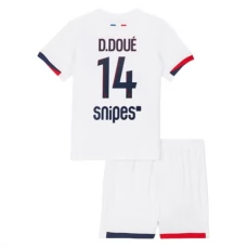 Paris Saint Germain Børn D.Doue 14 Udebanetrøje 2025-26 Fodboldsæt