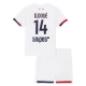 Paris Saint Germain Børn D.Doue 14 Udebanetrøje 2025-26 Fodboldsæt