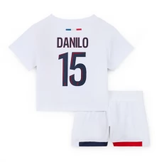 Paris Saint Germain Børn Danilo 15 Udebanetrøje 2024-25 Fodboldsæt