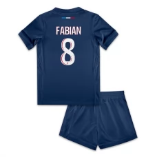 Paris Saint Germain Børn Fabian 8 Hjemmebanetrøje 2024-25 Fodboldsæt