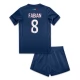 Paris Saint Germain Børn Fabian 8 Hjemmebanetrøje 2024-25 Fodboldsæt