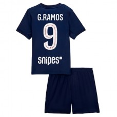 Paris Saint Germain Børn G.Ramos 9 Hjemmebanetrøje 2025-26 Fodboldsæt