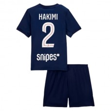 Paris Saint Germain Børn Hakimi 2 Hjemmebanetrøje 2025-26 Fodboldsæt
