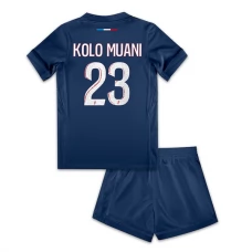 Paris Saint Germain Børn Kolo Muani 23 Hjemmebanetrøje 2024-25 Fodboldsæt