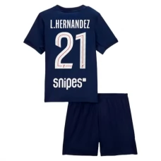 Paris Saint Germain Børn L.Hernandez 21 Hjemmebanetrøje 2025-26 Fodboldsæt