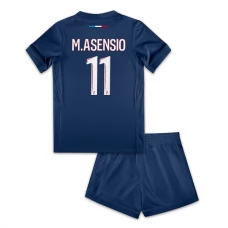 Paris Saint Germain Børn M.Asensio 11 Hjemmebanetrøje 2024-25 Fodboldsæt