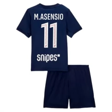 Paris Saint Germain Børn M.Asensio 11 Hjemmebanetrøje 2025-26 Fodboldsæt