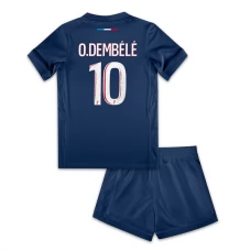 Paris Saint Germain Børn O.Dembélé 10 Hjemmebanetrøje 2024-25 Fodboldsæt