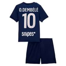 Paris Saint Germain Børn O.Dembélé 10 Hjemmebanetrøje 2025-26 Fodboldsæt