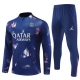 Paris Saint Germain Børn Træningssæt 2024-25 - 1-4 Zip Blå