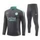 Paris Saint Germain Børn Træningssæt 2024-25 - 1-4 Zip Grå