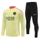 Paris Saint Germain Børn Træningssæt 2024-25 - 1-4 Zip Gul