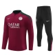 Paris Saint Germain Børn Træningssæt 2024-25 - 1-4 Zip Rød