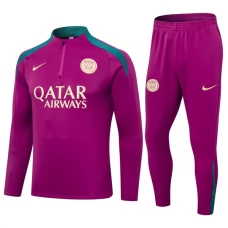 Paris Saint Germain Børn Træningssæt 2024-25 - 1-4 Zip Rose Rød