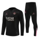 Paris Saint Germain Børn Træningssæt 2024-25 - 1-4 Zip Sort