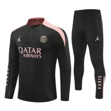 Paris Saint Germain Børn Træningssæt 2024-25 - 1-4 Zip Sort Pink