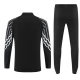 Paris Saint Germain Børn Træningssæt 2025-26 - 1-4 Zip Sort Champions League