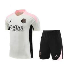 Paris Saint Germain Børn Træningstrøje Sæt 2024-25 - Shorts Hvid Pink