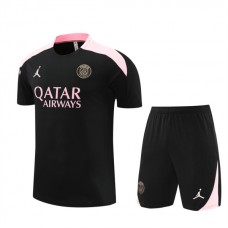 Paris Saint Germain Børn Træningstrøje Sæt 2024-25 - Shorts Sort Pink