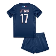 Paris Saint Germain Børn Vitinha 17 Hjemmebanetrøje 2024-25 Fodboldsæt