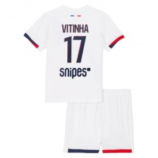 Paris Saint Germain Børn Vitinha 17 Udebanetrøje 2025-26 Fodboldsæt