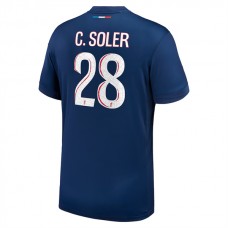 Paris Saint Germain C.Soler 28 Hjemmebanetrøje 2024-25 Fodboldsæt