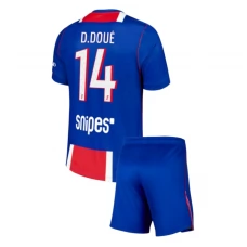 Paris Saint Germain D.Doué 14 Hjemmebanetrøje 2026-27 Børn
