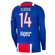 Paris Saint Germain D.Doué 14 Hjemmebanetrøje 2026-27 Langærmet